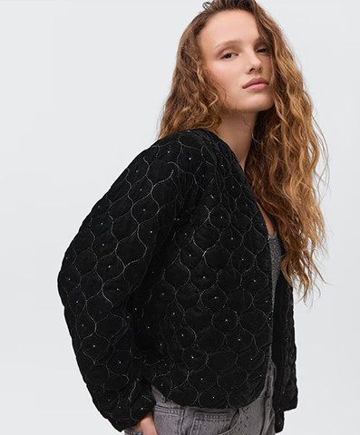 Beaded velvet jacket