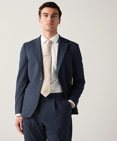 Striped Suit Jacket